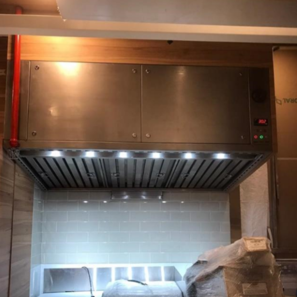 2.2m Hybrid Hood Installed at Mos Burger at Waterway Point